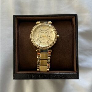 Michael Kors Gold-Tone Chronograph Watch